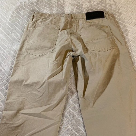 Armani Exchange Mens 34x28 Chino Pants Straight Jambe Droite Mid Rise Stretch - Picture 10 of 12